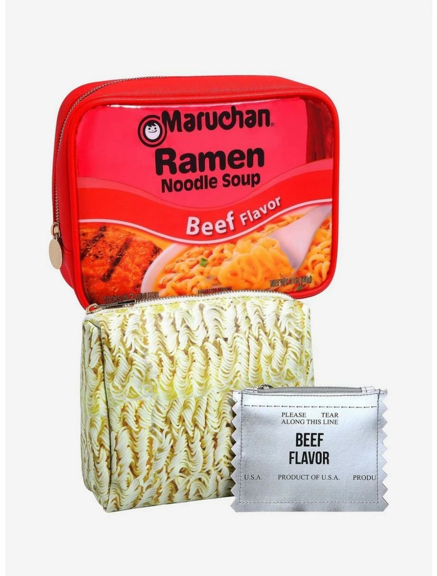 * Beauty Maruchan Beef Ramen Noodle Soup Cosmetic Bag Set | Beauty