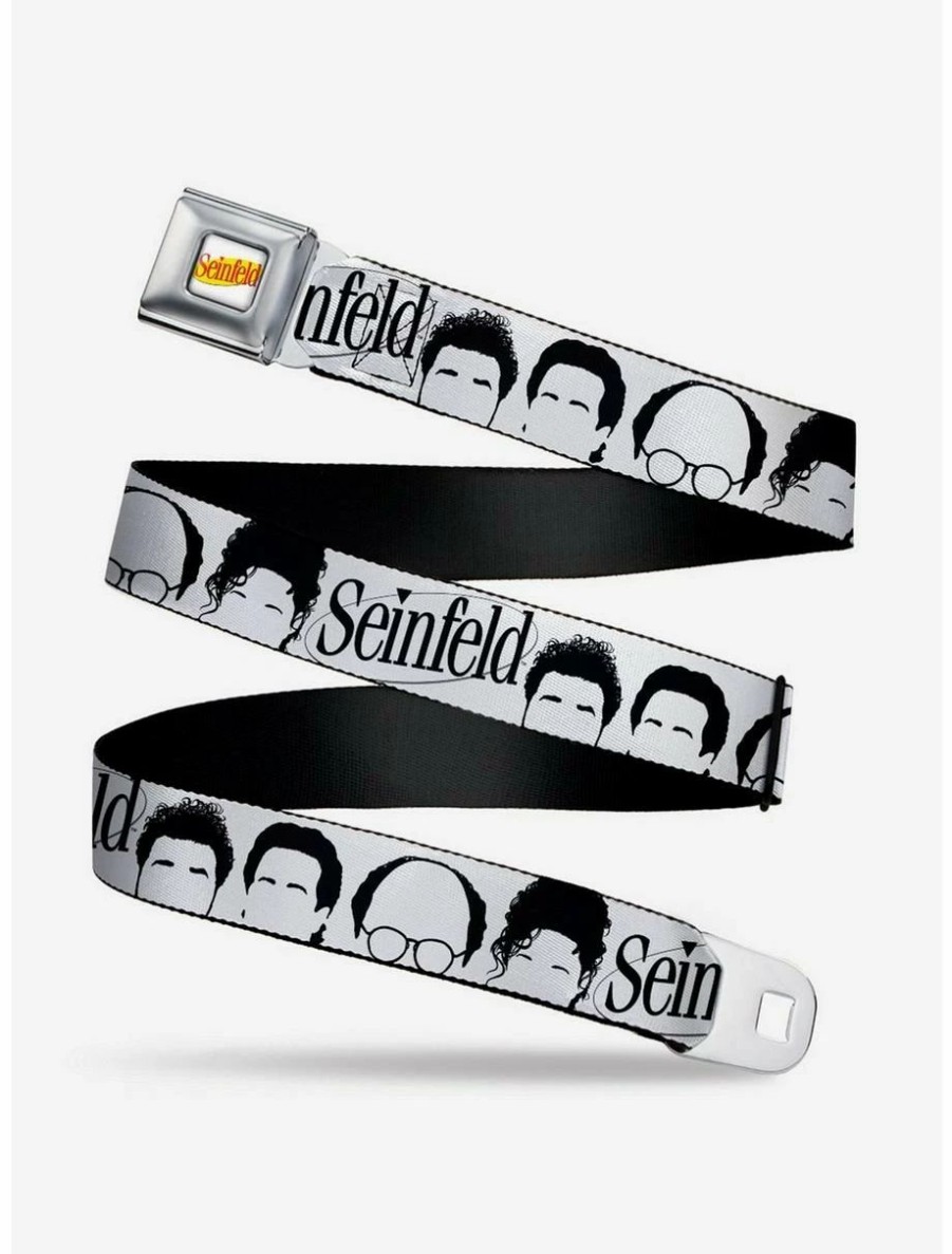 * Belts Seinfeld Cast Silhouettes Seatbelt Belt | Belts