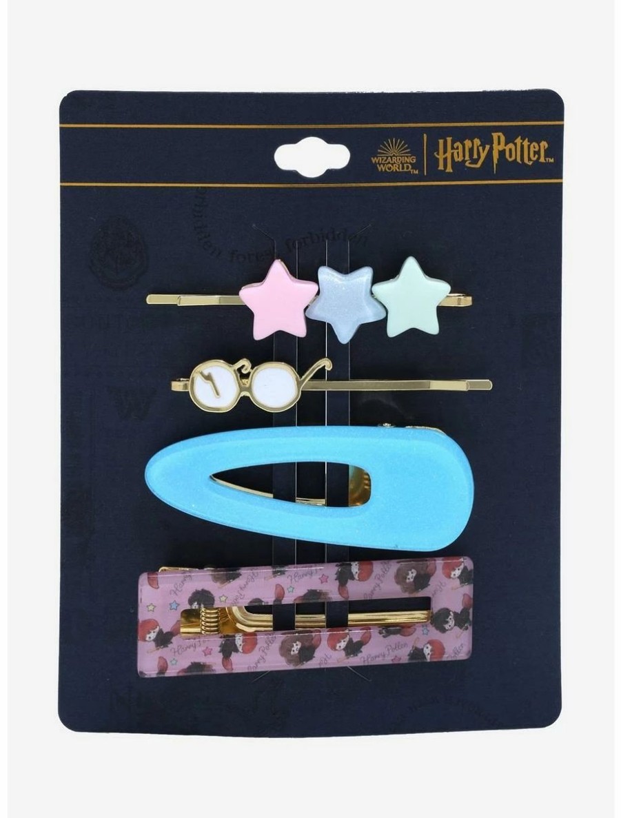 * Beauty Harry Potter Broomsticks & Harry'S Glasses Hair Clip Set Boxlunch Exclusive | Beauty